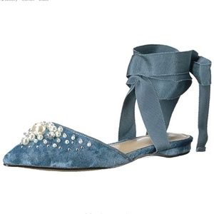 Women's Porter Pointed Toe Ankle Wrap Flat Slide